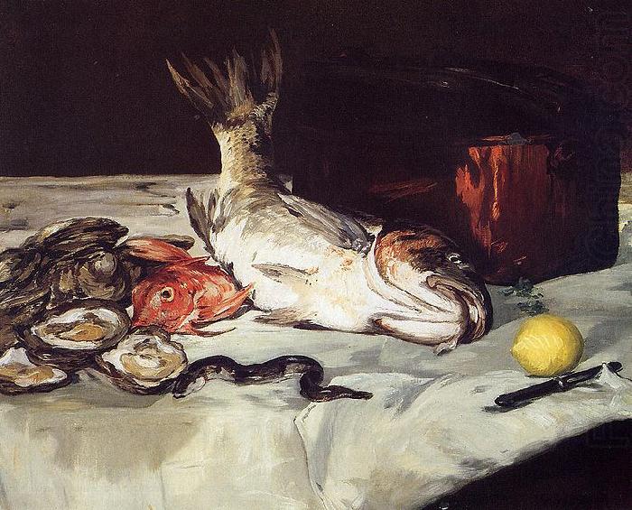 Edouard Manet Still Life with Fish china oil painting image